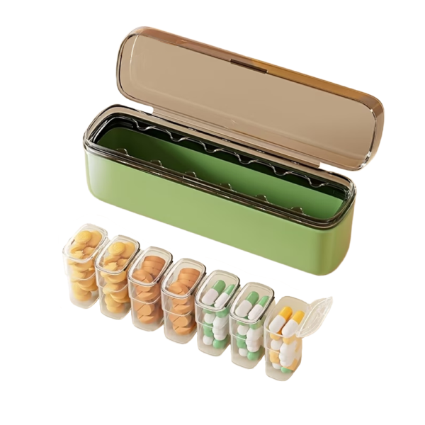 Pastillero Organizador Portátil 7 Compartimientos