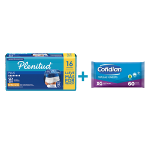 Ropa Interior Protect Plus G/xg + Toalla húmeda Cotidian