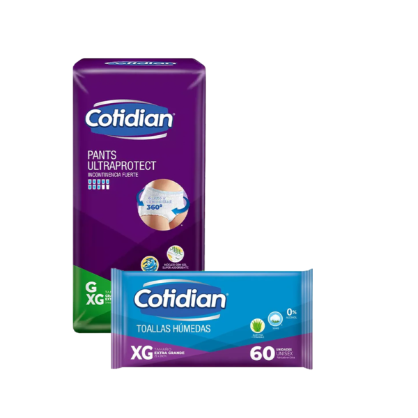 Pants Ultra Protect + Toalla húmeda Cotidian